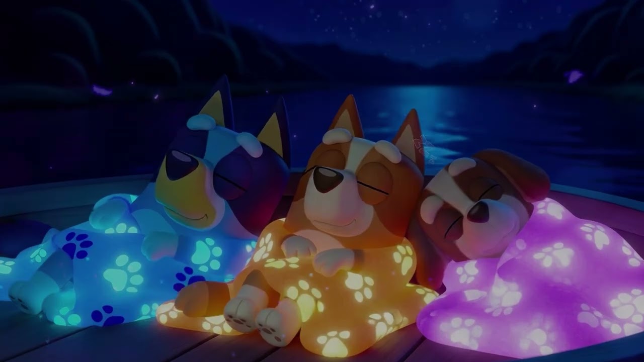 Расслабьтесь с Bluey & Bingo 🌙 Нежные звуки фортепиано и воды для глубокого сна, спокойного ума и...