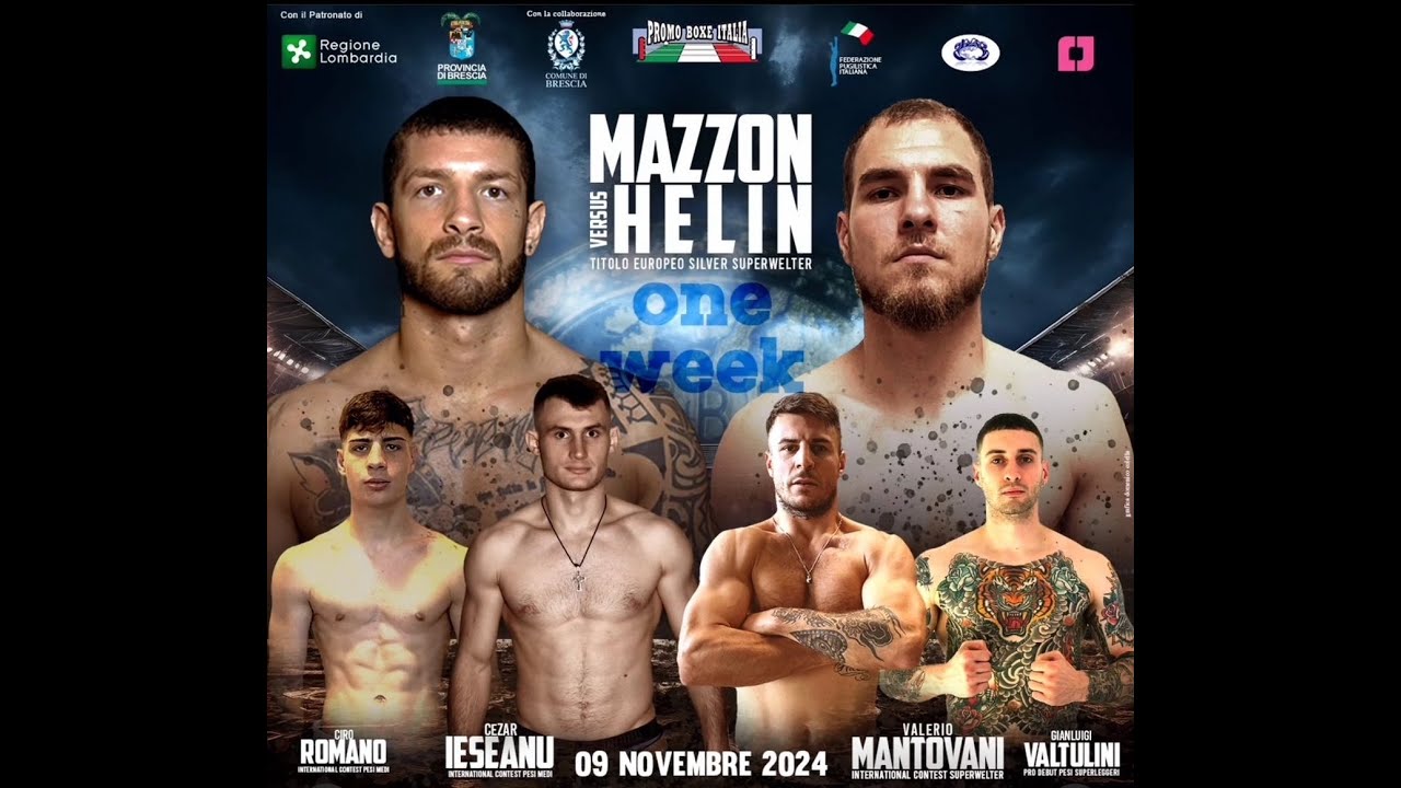 TITOLO EBU SILVER SUPERWELTER | CHRISTIAN MAZZON VS JA HELIN
