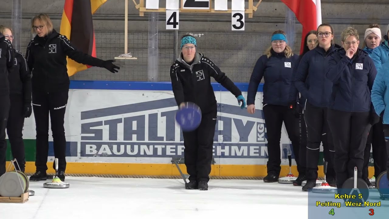 Eisstocksport Europacup 2025, Viertelfinale Damen, Peiting : Weiz Nord