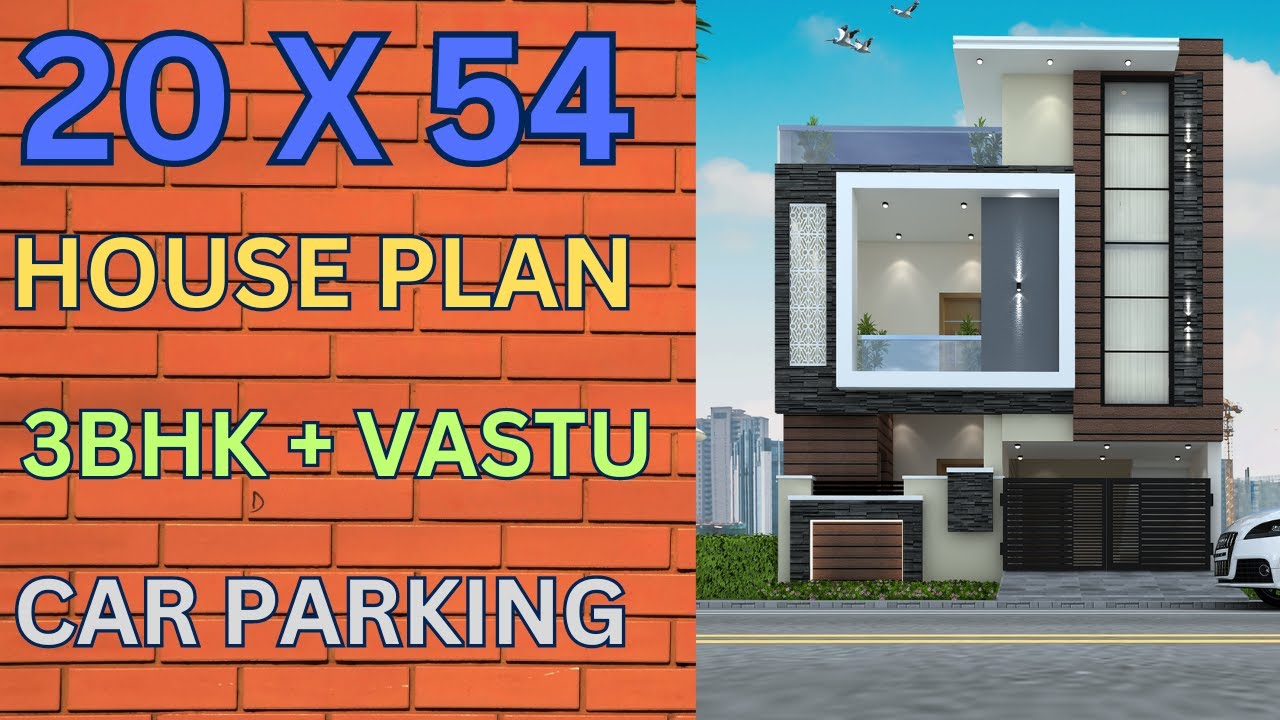 20*54 House Plan || 20*54 house Design || South Facing || Girish Architecture