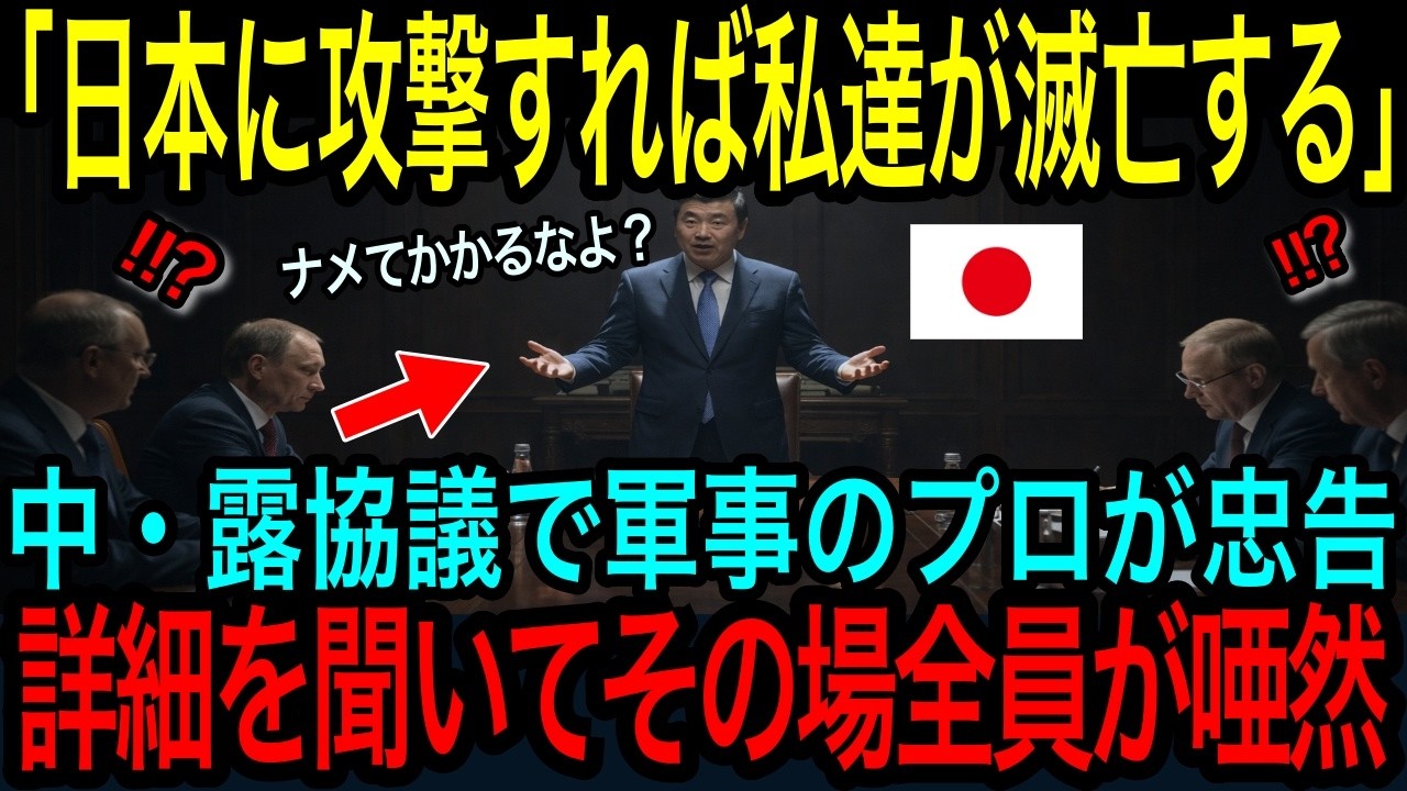 【海外の反応】「私は断固反対です！」中・露合同会議で軍事専門家が猛否定…その内容に場にいた全員が震撼した理由とは
