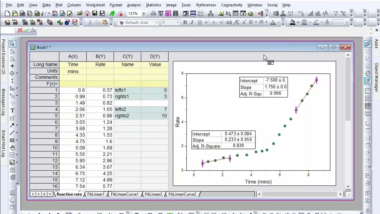 Named Range for Fitting Parameters