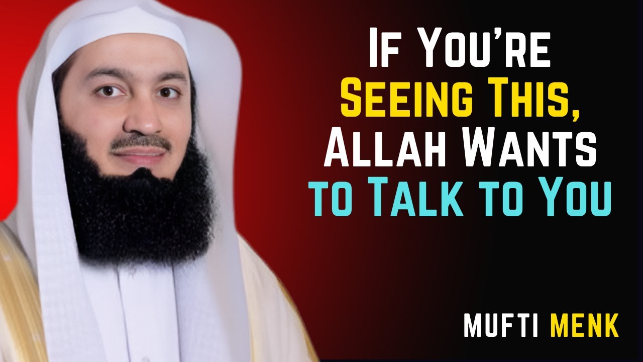 If You're Seeing This, Allah Wants to Talk to You Mufti Menk #islamicmotivation #islamicreminder