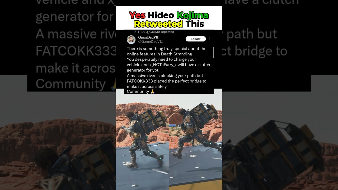 Yes Hideo Kojima Retweeted This - Death Stranding 2