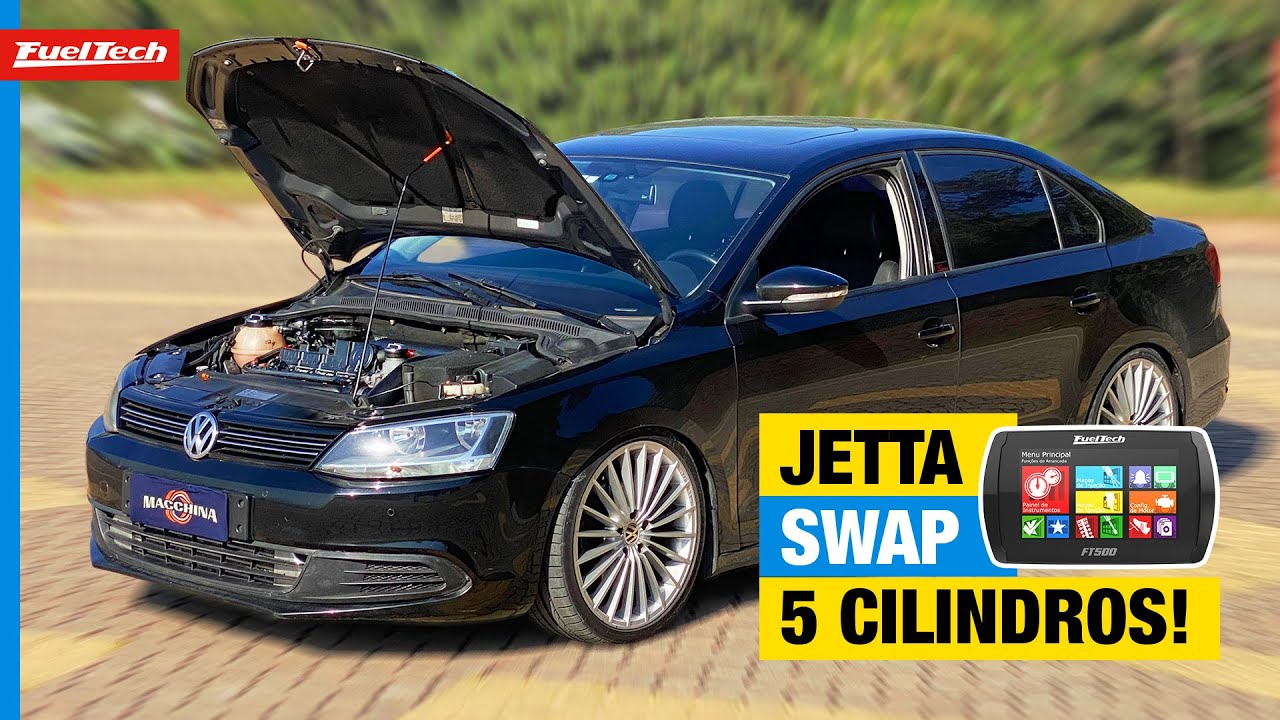 Jetta manual com swap 5 cilindros turbo e mais de 600cv!