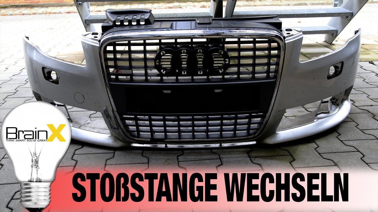 Stoßstange wechseln abbauen demontieren Audi A4 sline / remove front bumper