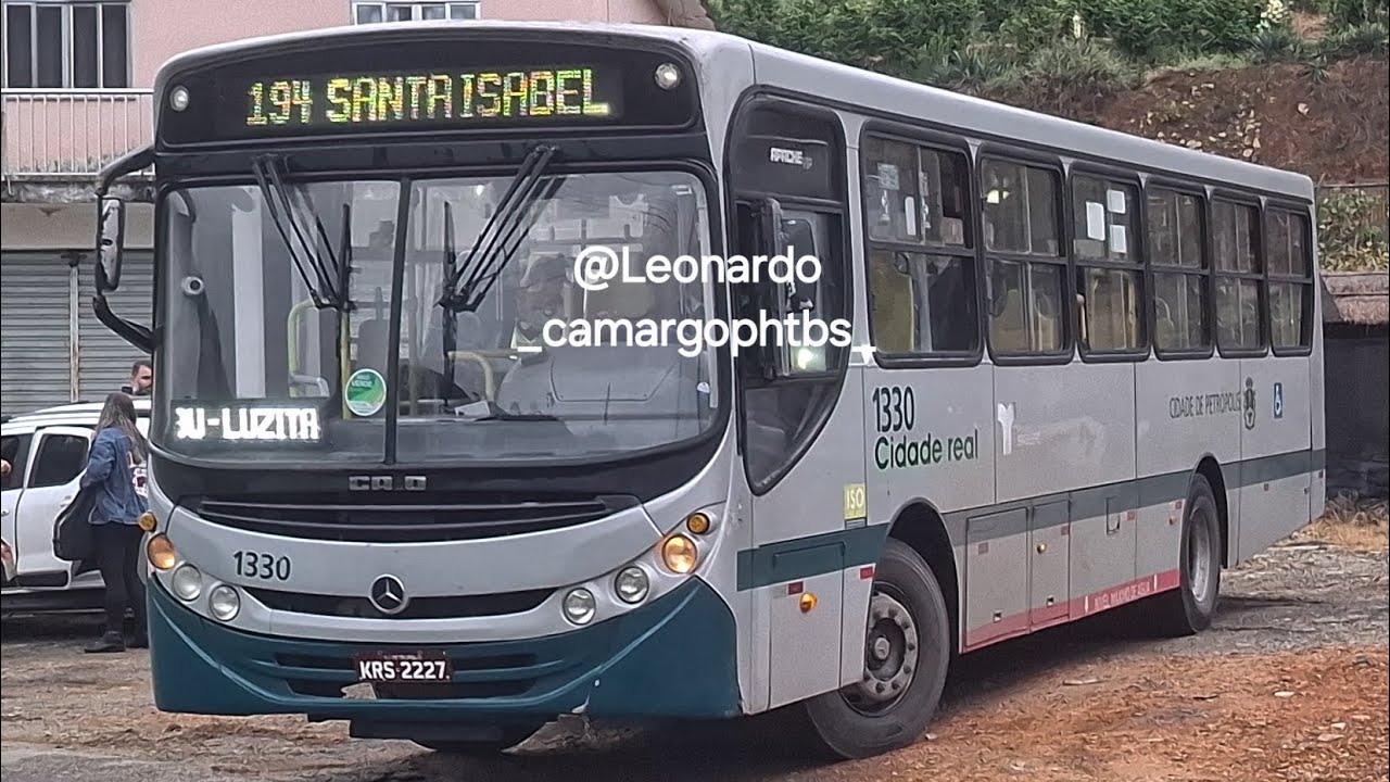 Trajeto da linha 194 Santa Isabel via 3 Pedras com o Caio Apache Vip II (Carro 1330) da empresa CDR