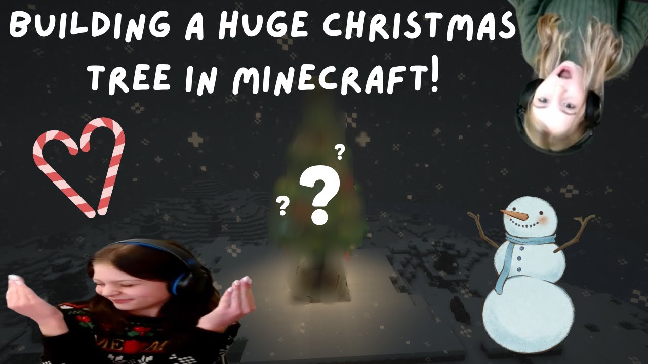 Building a HUGE Christmas tree in Minecraft! -bonus video-