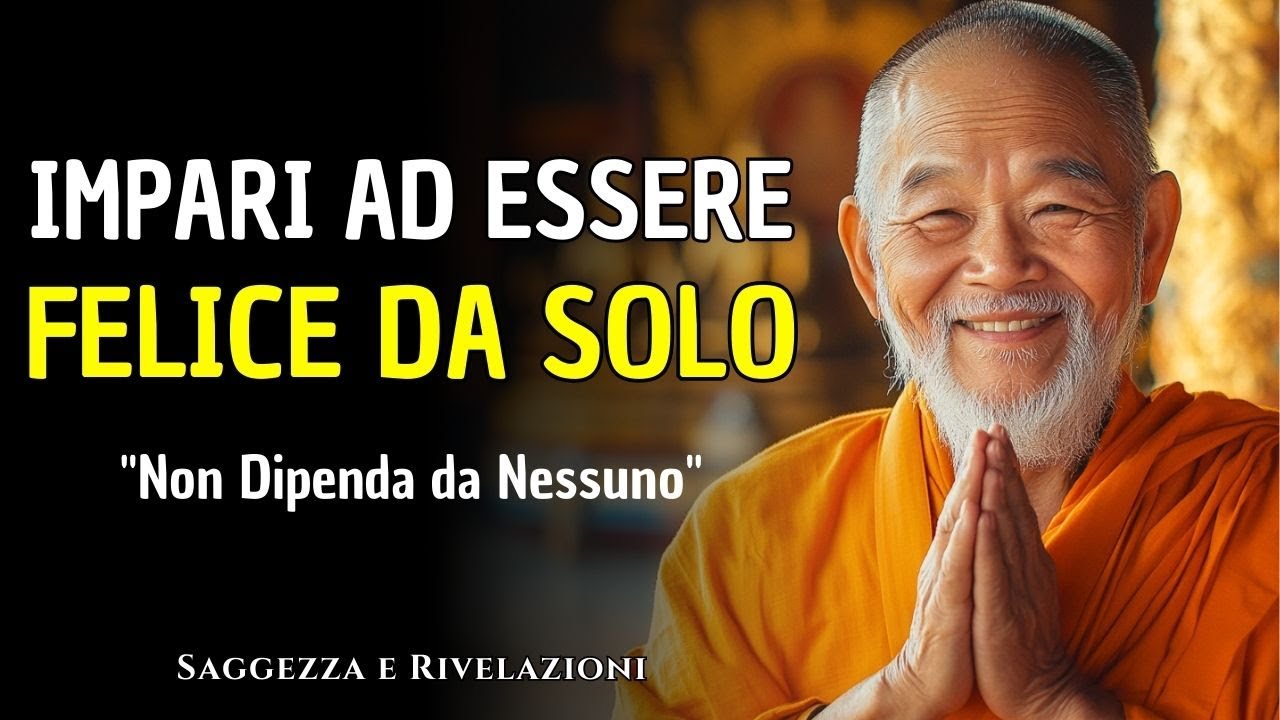 NON DIPENDERE DA NESSUNO PER ESSERE FELICE: Impara a Vivere Sereno da Solo | Saggezza Buddista