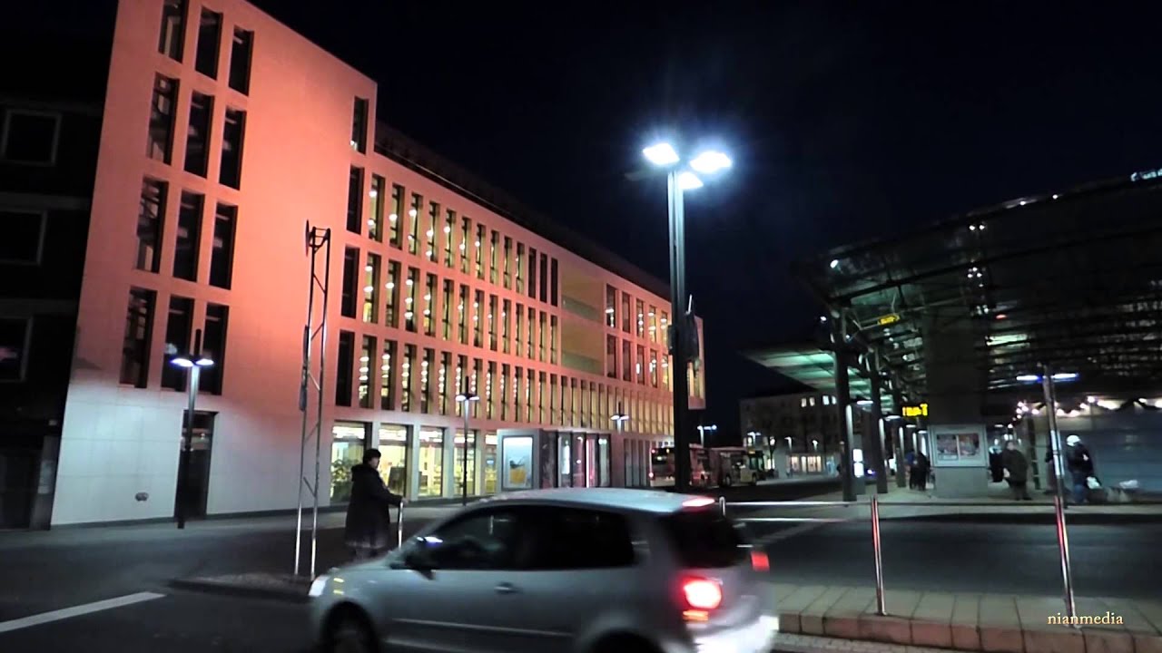 Stadt Hamm bei Nacht