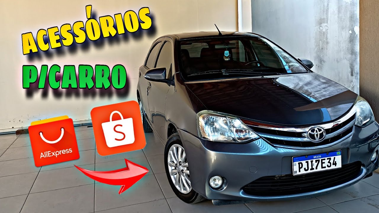 Top Acessórios para o carro barato que muda bastante a estética #toyota #etios #shopee