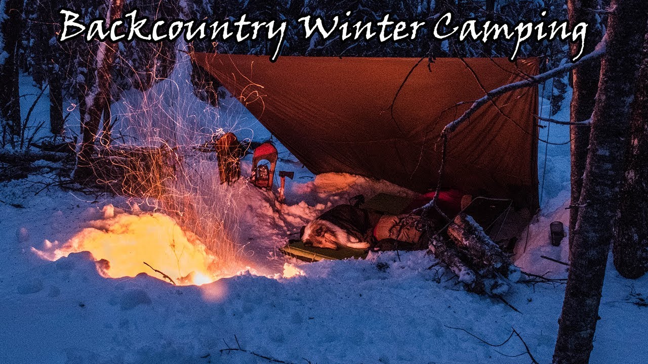 Backcountry Winter Camping After a Snowstorm