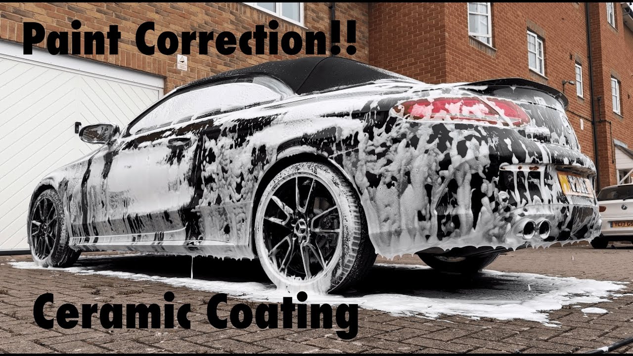 Mercedes C43 paint correction & ceramic coating! Mobile detailing