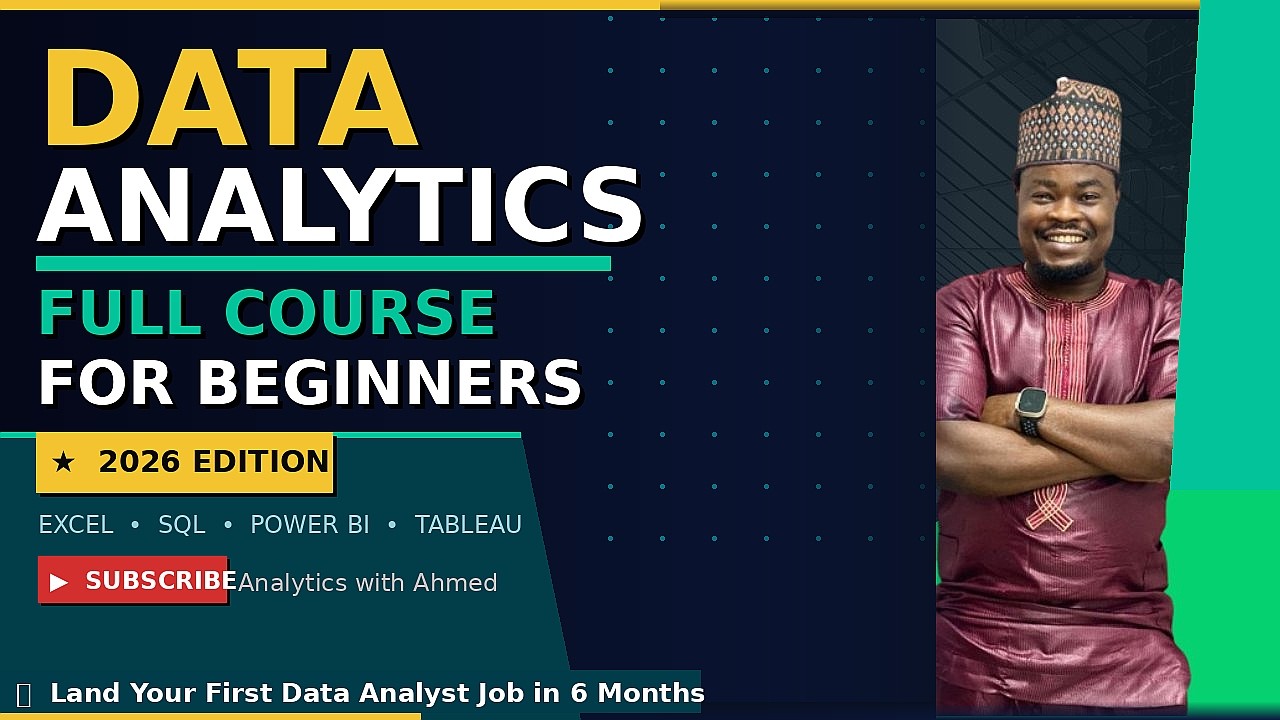 Data Analytics Full Course for Beginners in 2026 | Everything You Need to Land Your First Job