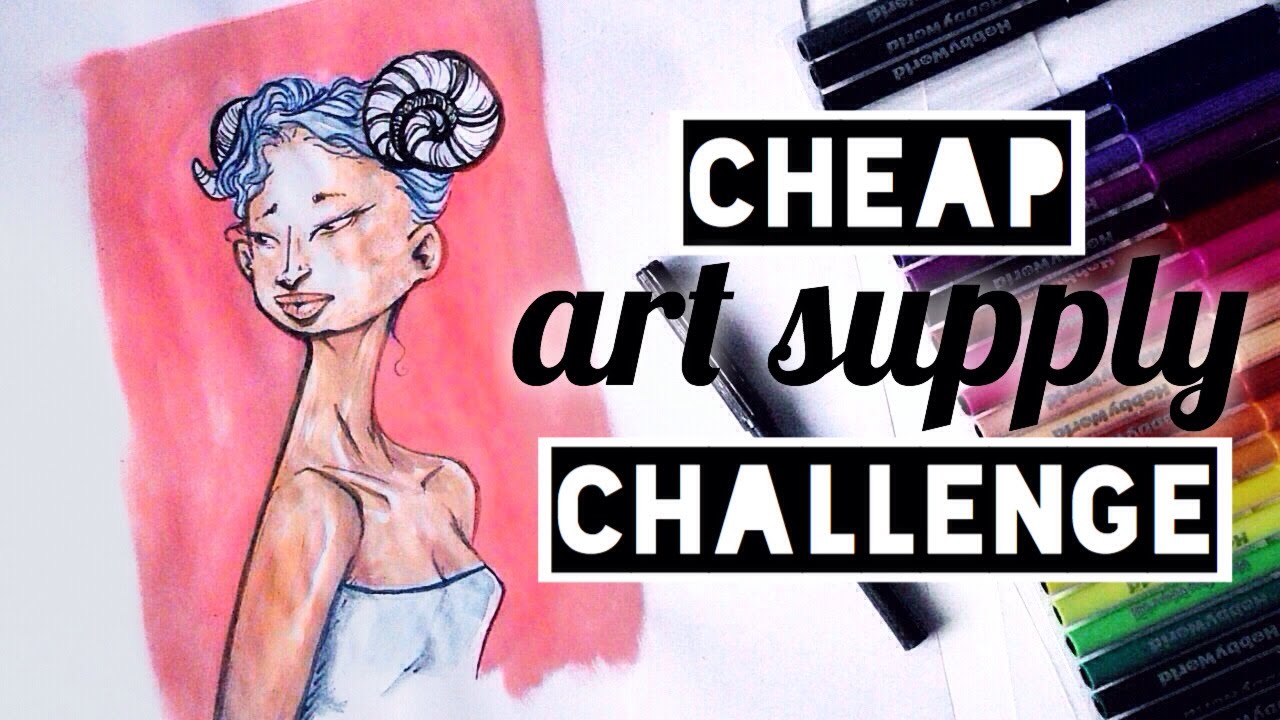 Cheap Art Supply Challenge!!! &middot; SemiSkimmedMin