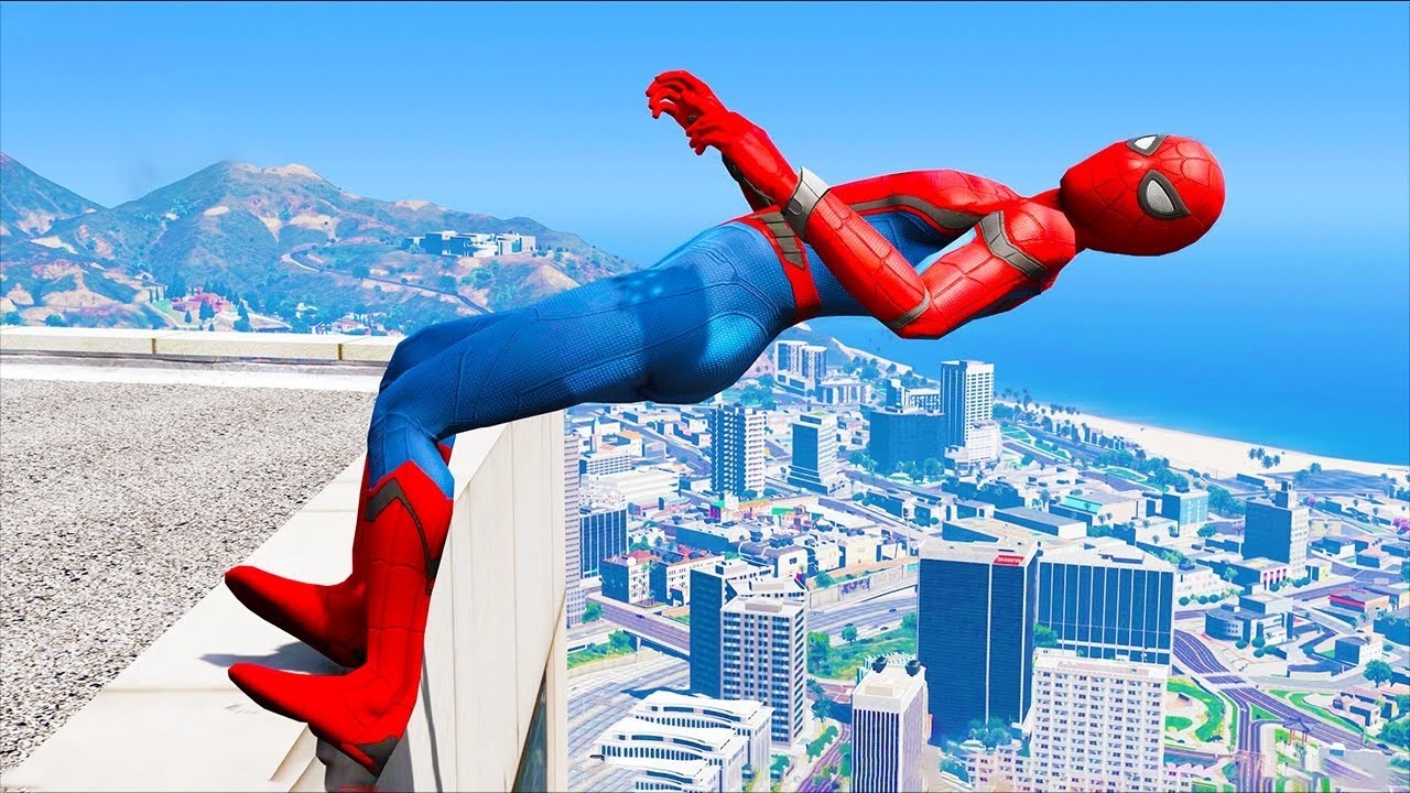 GTA 5 Epic Ragdolls RED SPIDERMAN VS RED MINION VS GREEN MINION (Physics & Funny Fails) ep.1