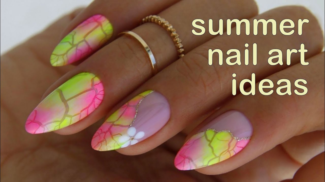 Schnelle und einfache Neon-Nageldesigns - Sommerideen Nägel 2024