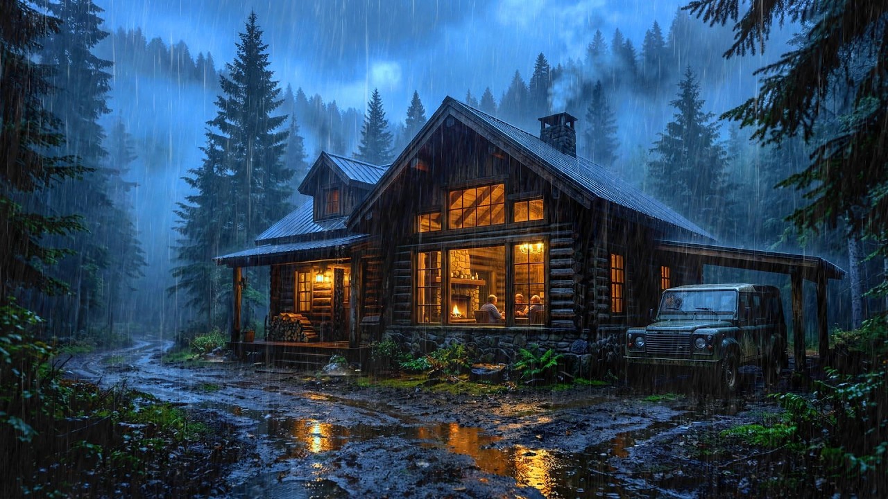 Calm Rain Sounds for Sleeping 🌧️ Cozy Rain Night Ambience | 3 Hours