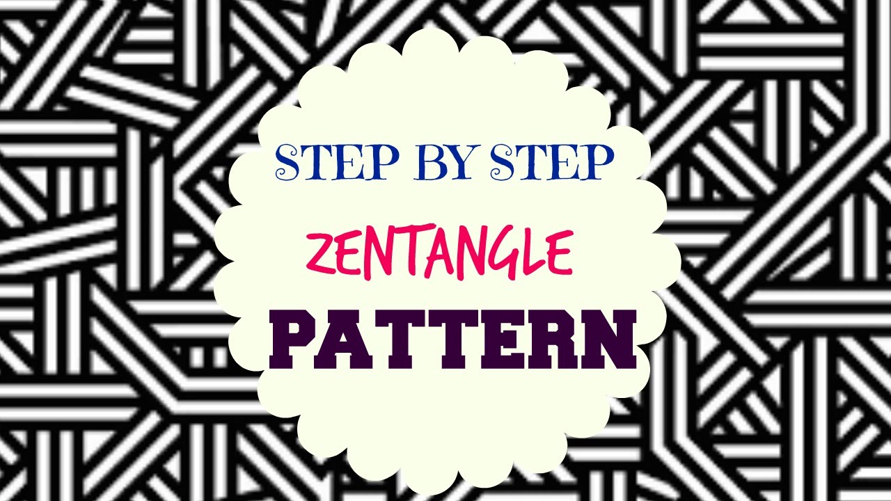 How to draw Zen-tangle Patterns - &hearts; Step by Step Tutorial &hearts;