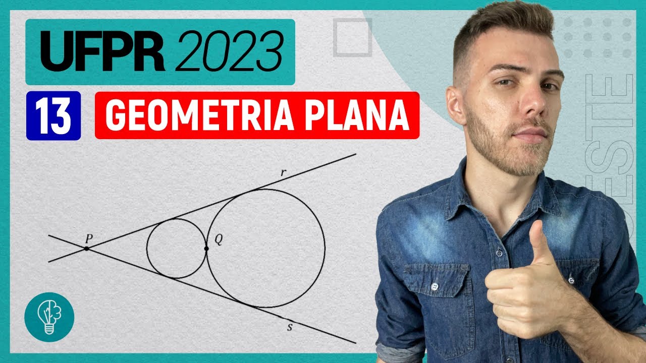 UFPR 2023 - Q13 - Na figura ao lado, tem-se duas circunferências que se tang... - GEOMETRIA PLANA