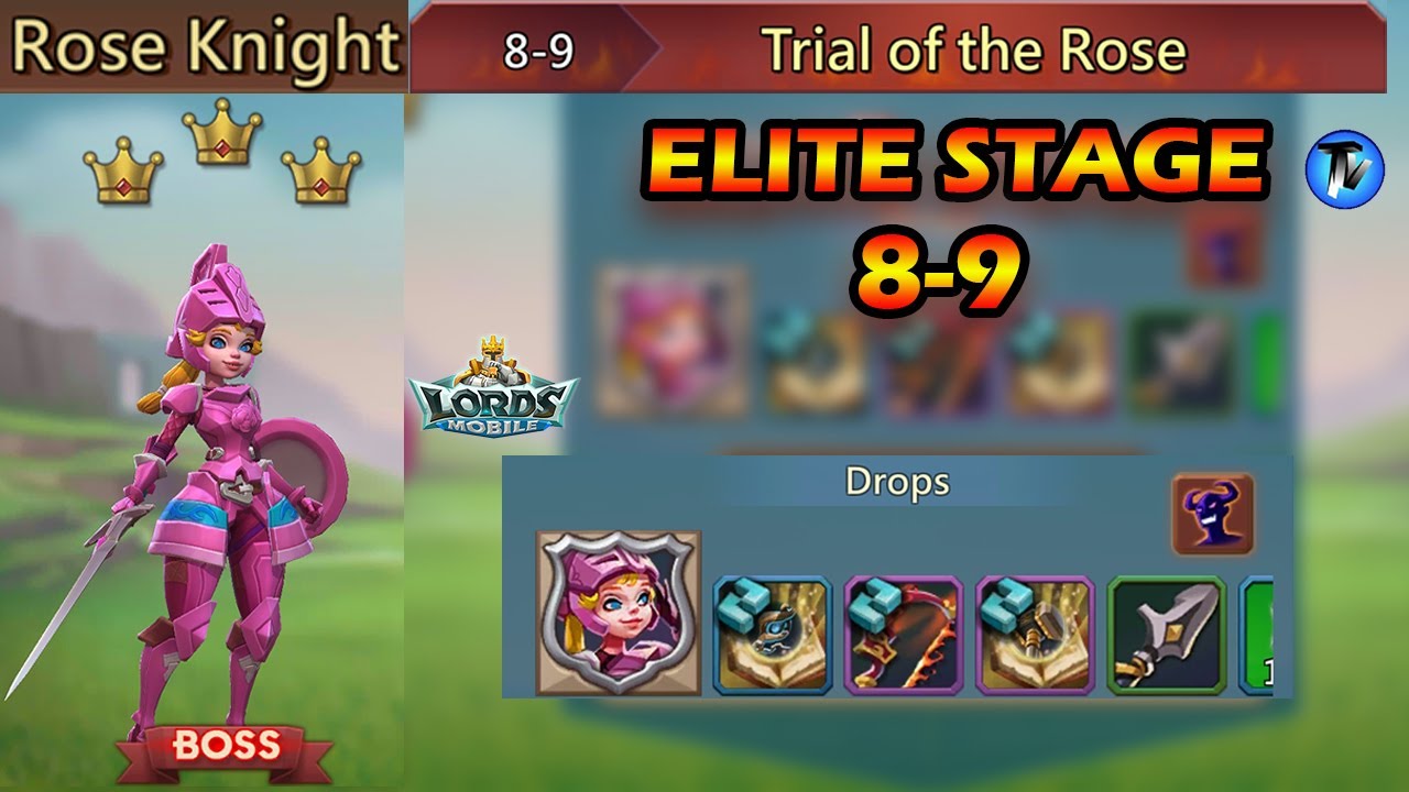 Lords Mobile - Elite Stage 8-9 | Without using any P2P Heroes | Strategy