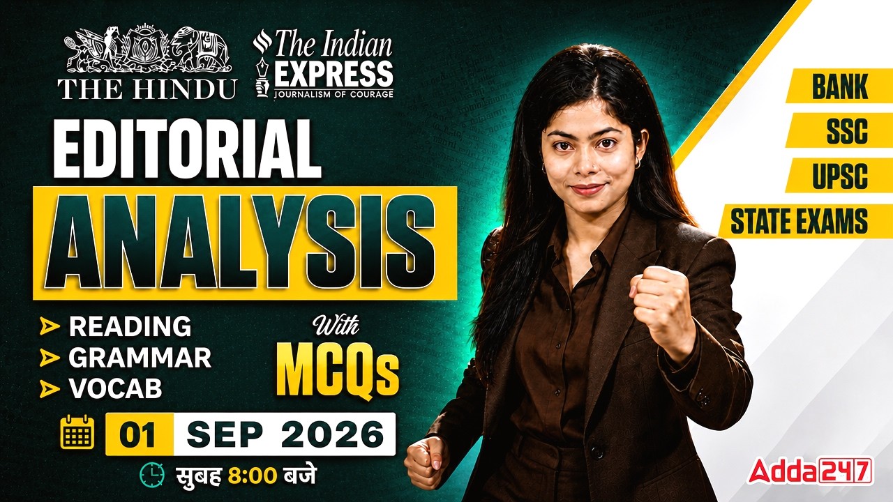 The Hindu Editorial Analysis | 01 September 2026 | Daily Vocab & Grammar | By Udisha Mam