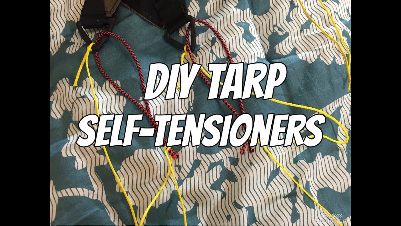 Hammock camping: How to make DIY tarp self tensioners