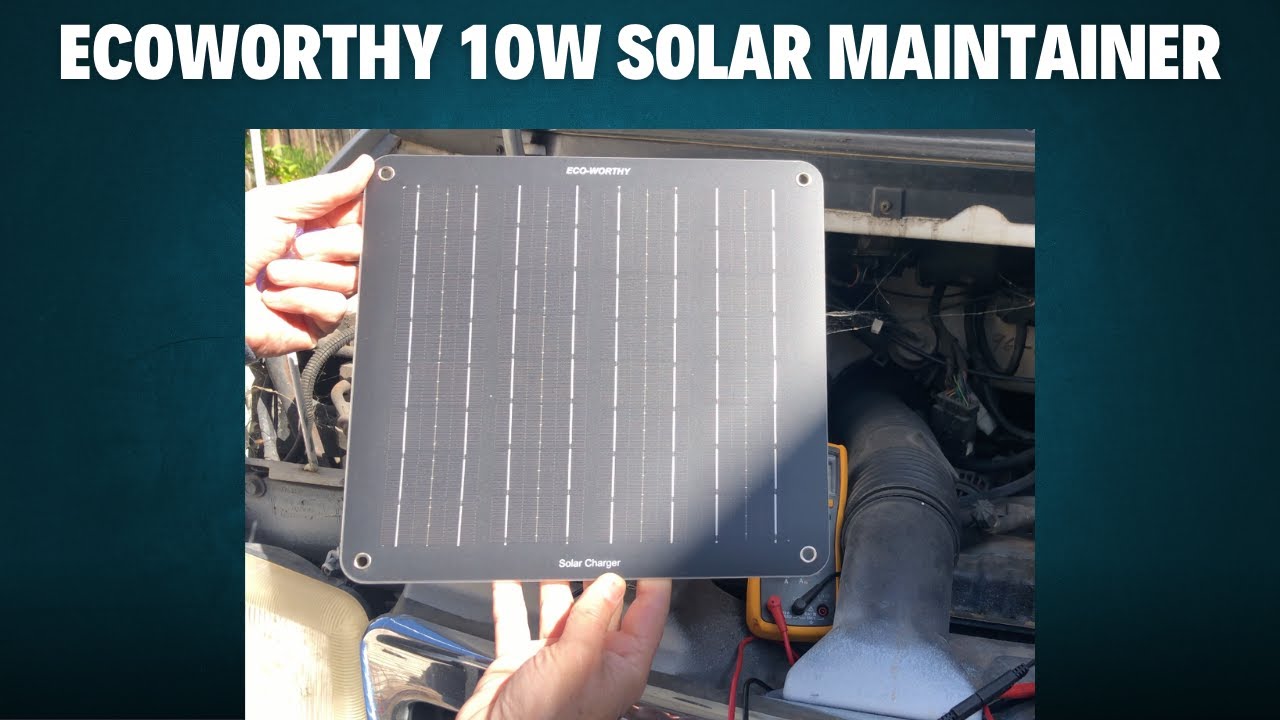 Ecoworthy 10W Solar Battery Maintainer -- Product Review