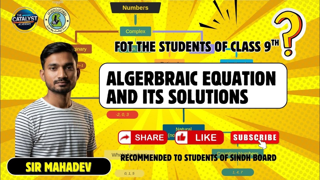 Linear Equation | Algebra Chapter 06 | Class 9th| Sindh Text Book Board,