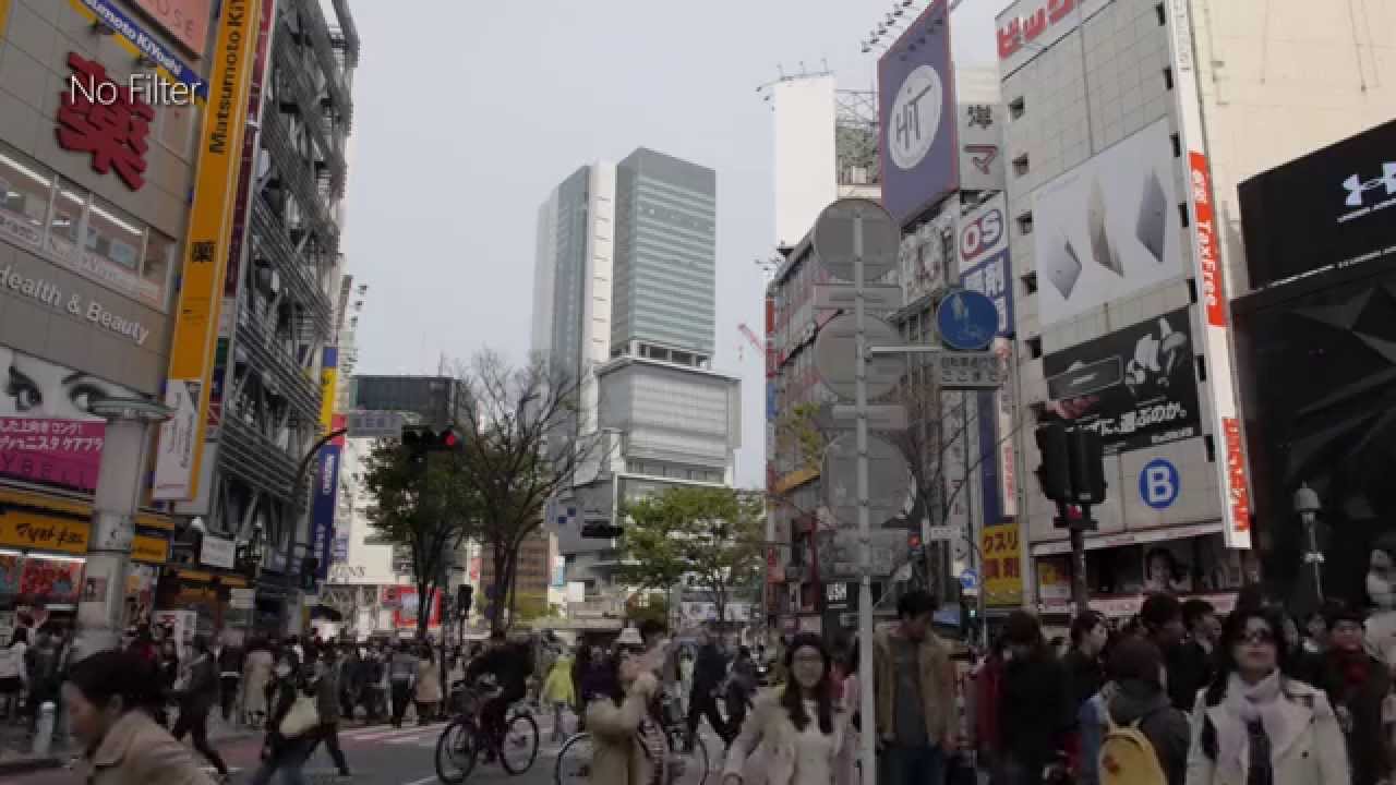 Shibuya Tokyo Street Scenes / Low Contrast No.1 + LUMIX 12-35mm f2.8 + Lumix GH3 / Cheap Lens Filter