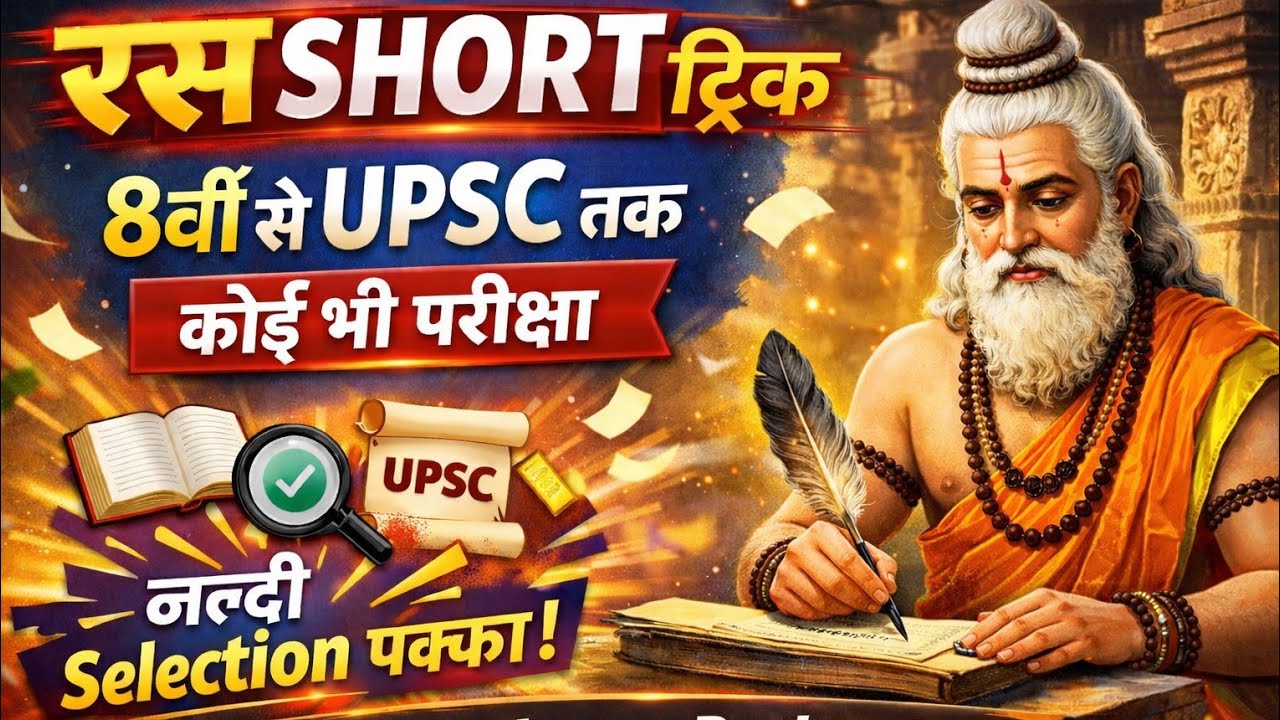 🔥 **रस SHORT ट्रिक | 8वीं से UPSC तक | कोई भी परीक्षा | HINDI SHORT TRICKS RAS | BY SATYAM SIR 