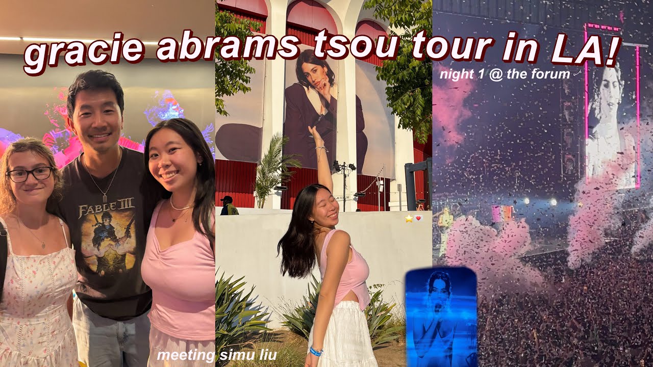 LA CONCERT VLOG: gracie abrams secret of us tour! gracie abrams concert vlog at the forum