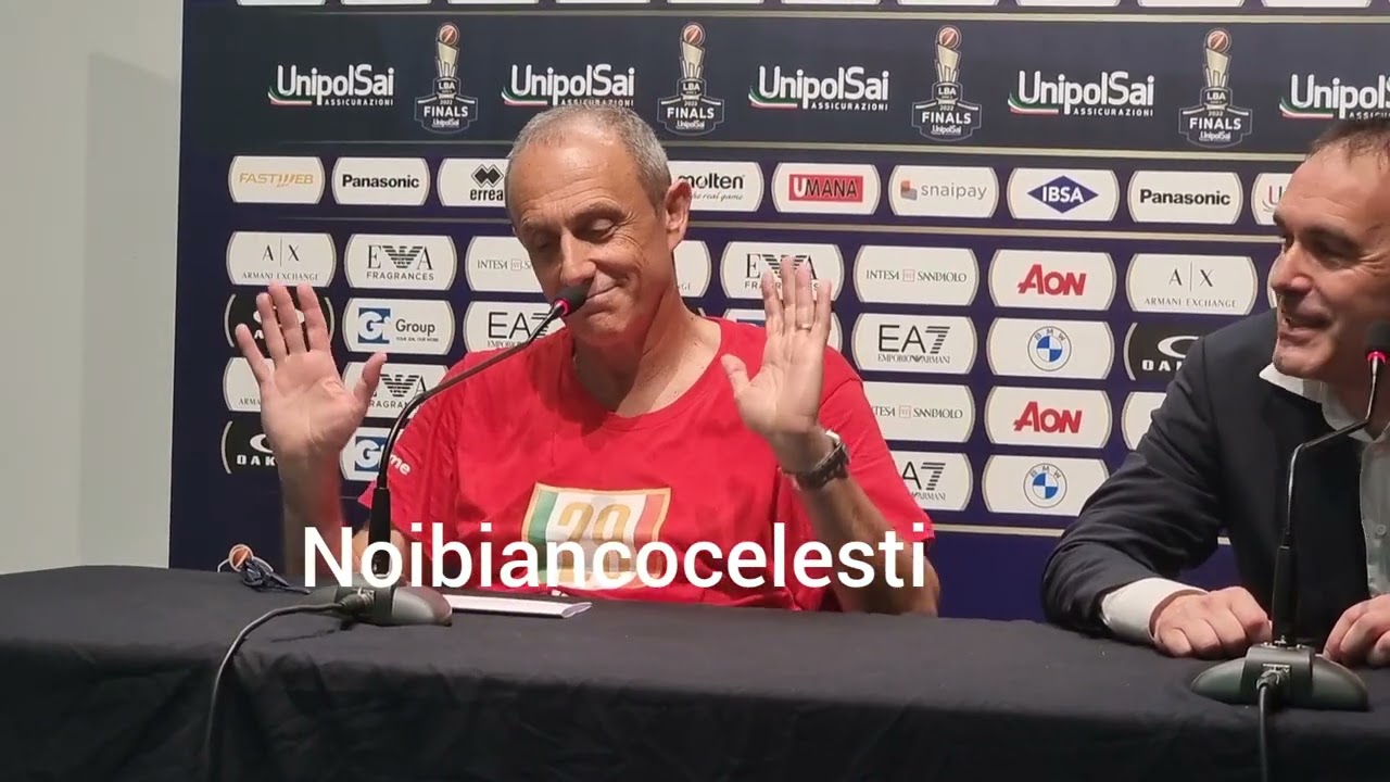 Olimpia Milano Campione d'Italia di basket: la conferenza stampa di Ettore Messina
