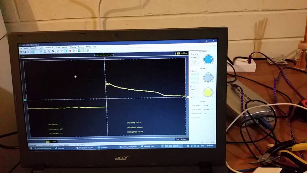 PI (Pulse Induction) metal detector prototype