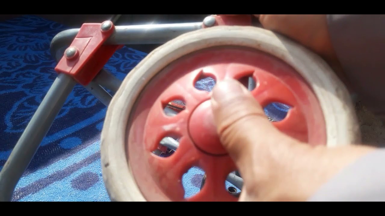 استبدال عجلة كروسة السوق اوالتق=دية