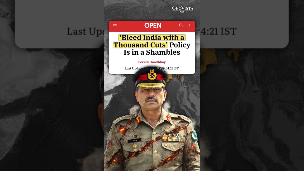 How Pakistan's 'bleed India with thousand cuts' strategy backfired?🔥 #shorts #geopolitics #defence