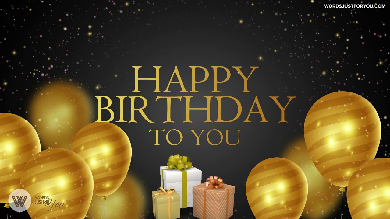 Happy Birthday eCard with Sound for Whatsapp Facebook Twitter Instagram