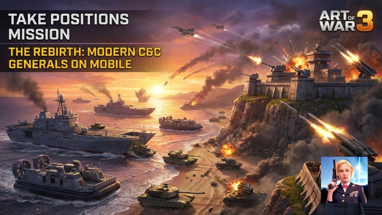 Take Positions Mission | This The Rebirth Modern C&C Generals Zero Hour on Mobile: Art of War 3