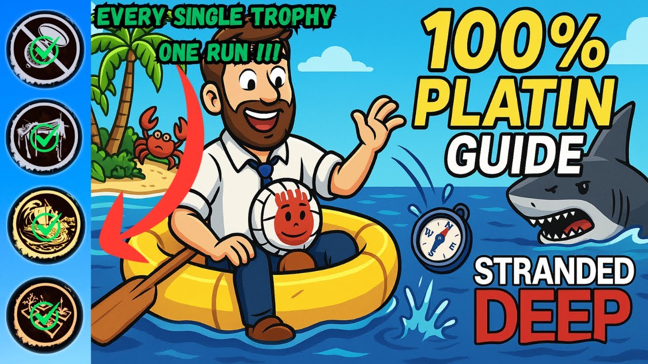 Stranded Deep PS5 - 100% Platinum Trophy Run - Every Trophy Unlocked!