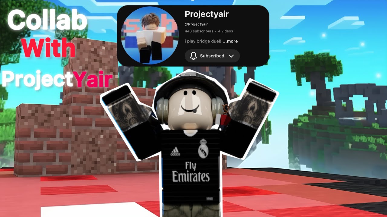 Collab with @Projectyair in Roblox bridge duel(this video was recorded 1 month ago)#bridgeduel 