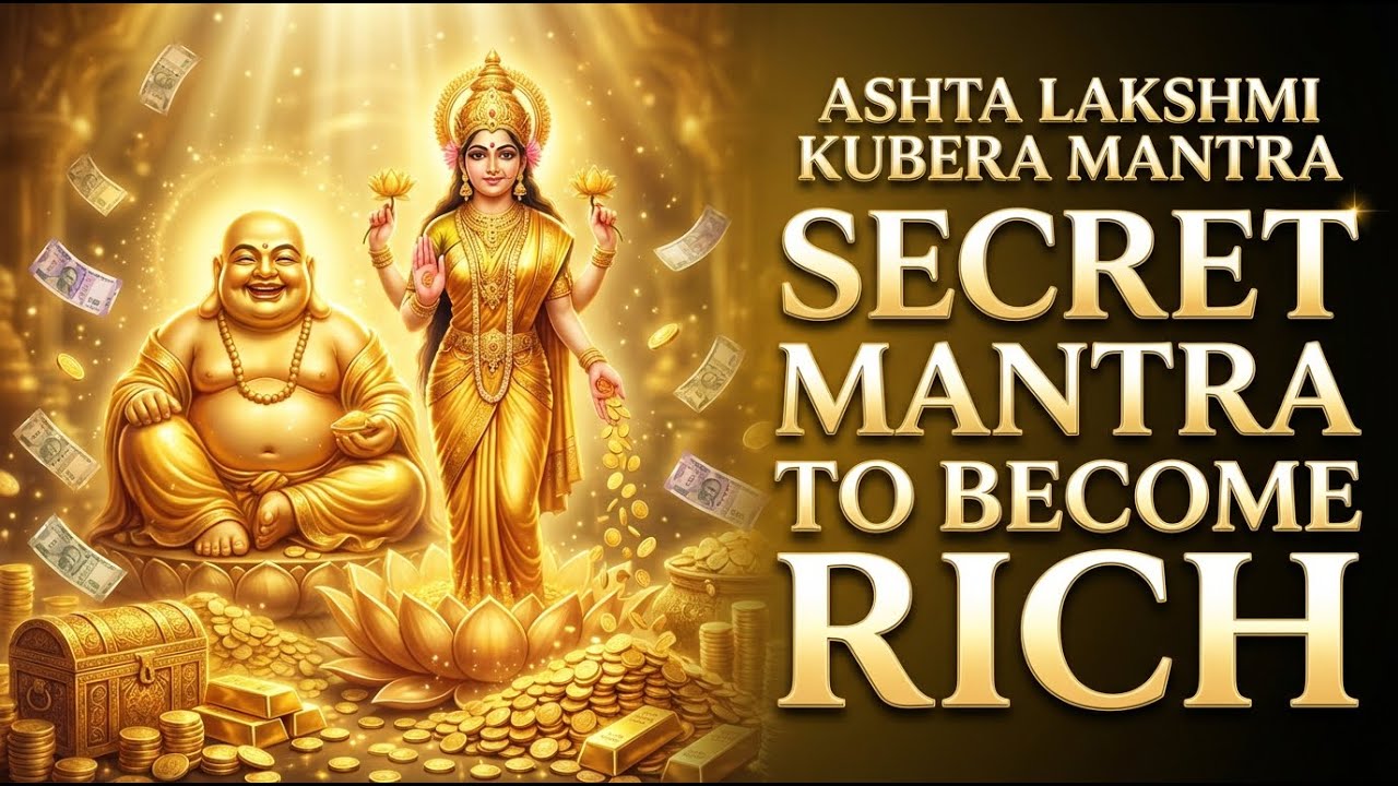 Secret Mantra to Become Rich Overnight | Ashta Lakshmi Kubera Mantra 108 Times for Wealth, Money