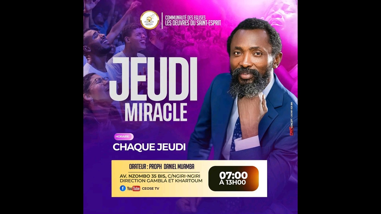 JEUDI MIRACLE DU 26.02.2026 AVEC LE PROPH DANIEL MUAMBA