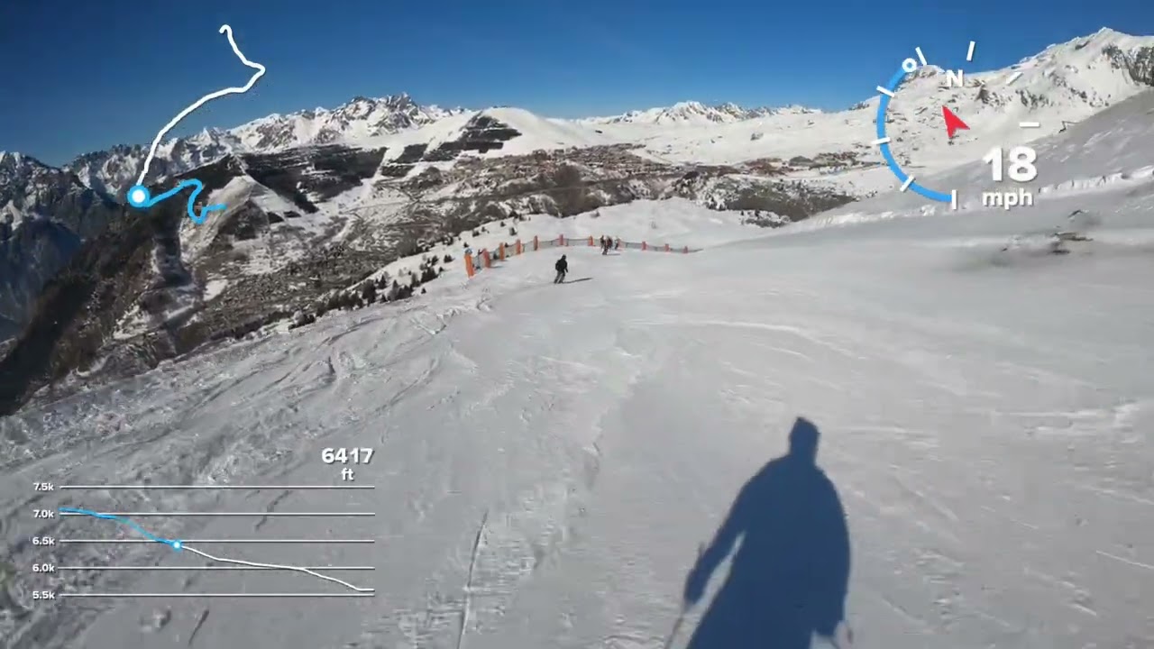 Blue piste - Pre Rond in Alpe D’Huez