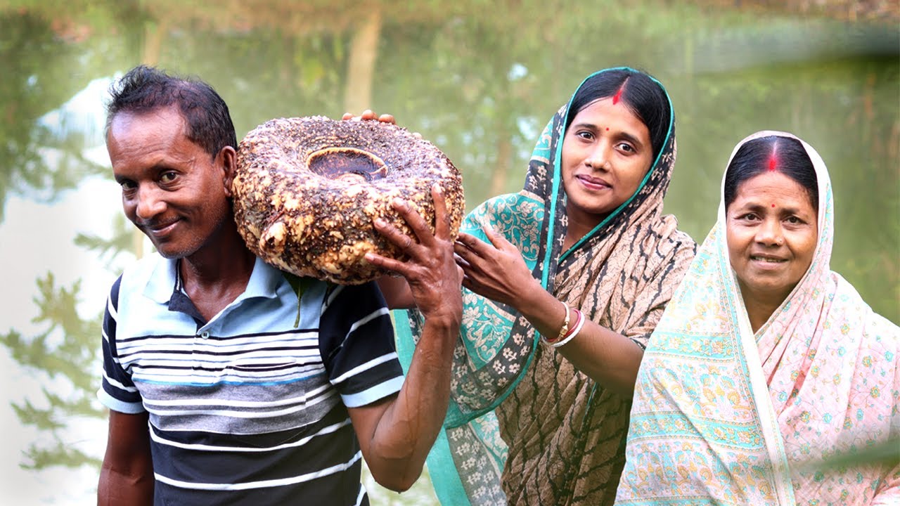14 কেজি ওজনের ওল তুলে দুটো অভিনব নতুন রান্না করলাম