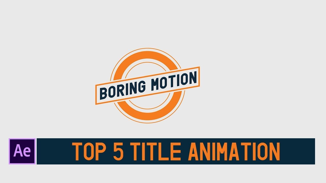 Top 5 Best Free 2D Title Animation Template | Free After Effects Templates