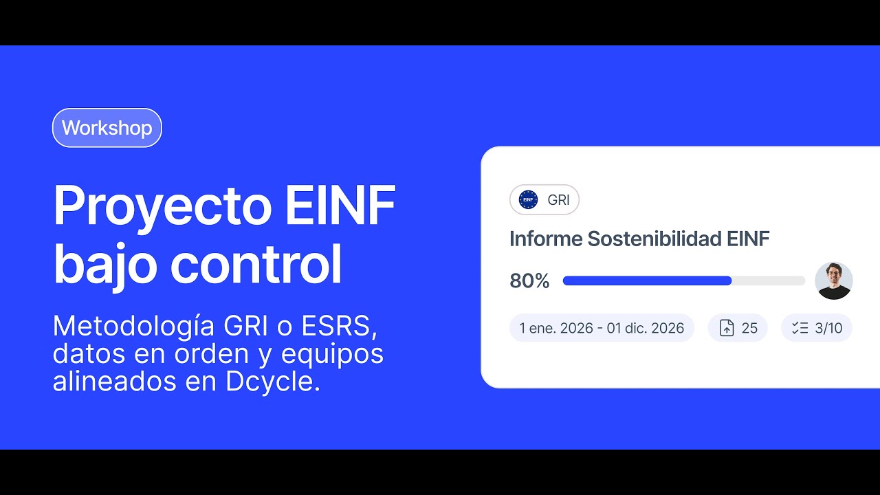 Proyecto EINF bajo control: Datos en orden y equipos alineados en Dcycle.