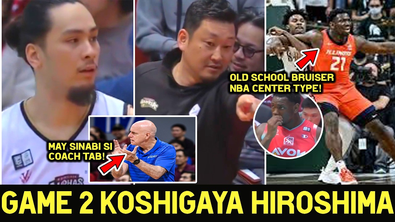Koshigaya VS Hiroshima Game 2! KAI SOTTO mas VERSATILE ang Laro VS Cofi na Old School Bruiser Type..