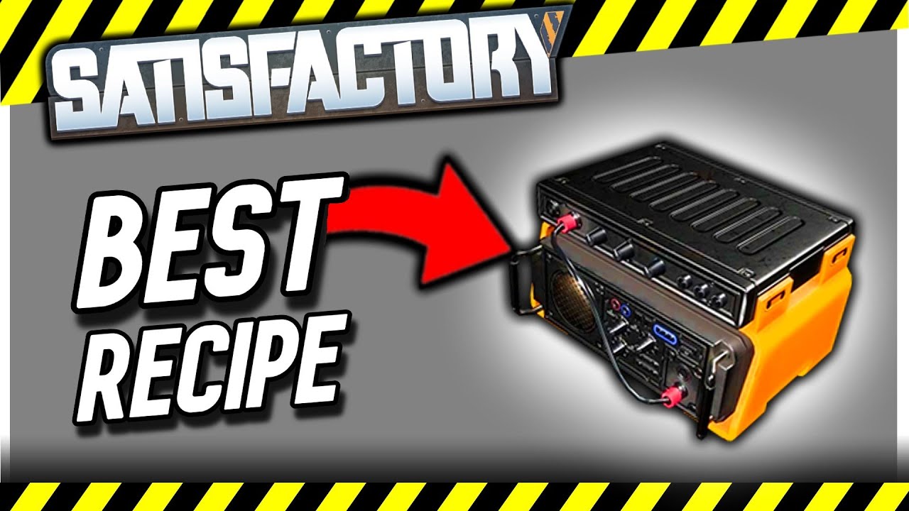 BEST RECIPE for RADIO CONTROL UNITS in Satisfactory 1.0