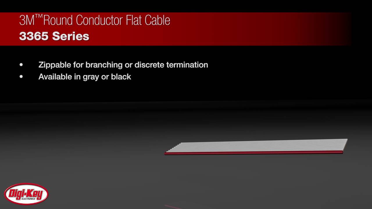 3M Round Conductor Flat Cable 3365 Series | Digi-Key Daily