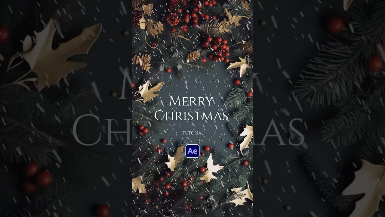 Создание анимированных рождественских видеороликов в After Effects #tutorial